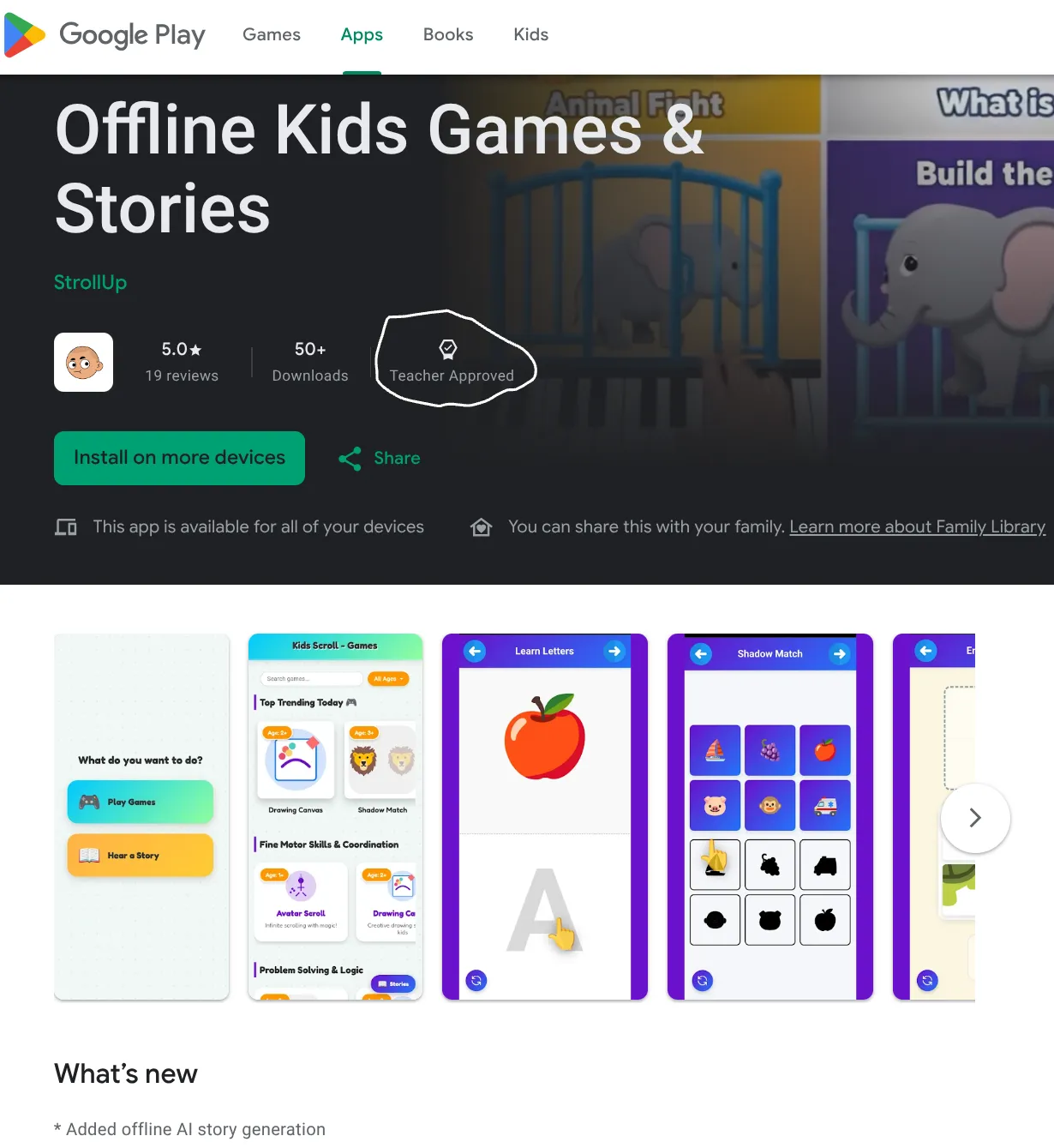 Kids Scroll Preschool Learning Games